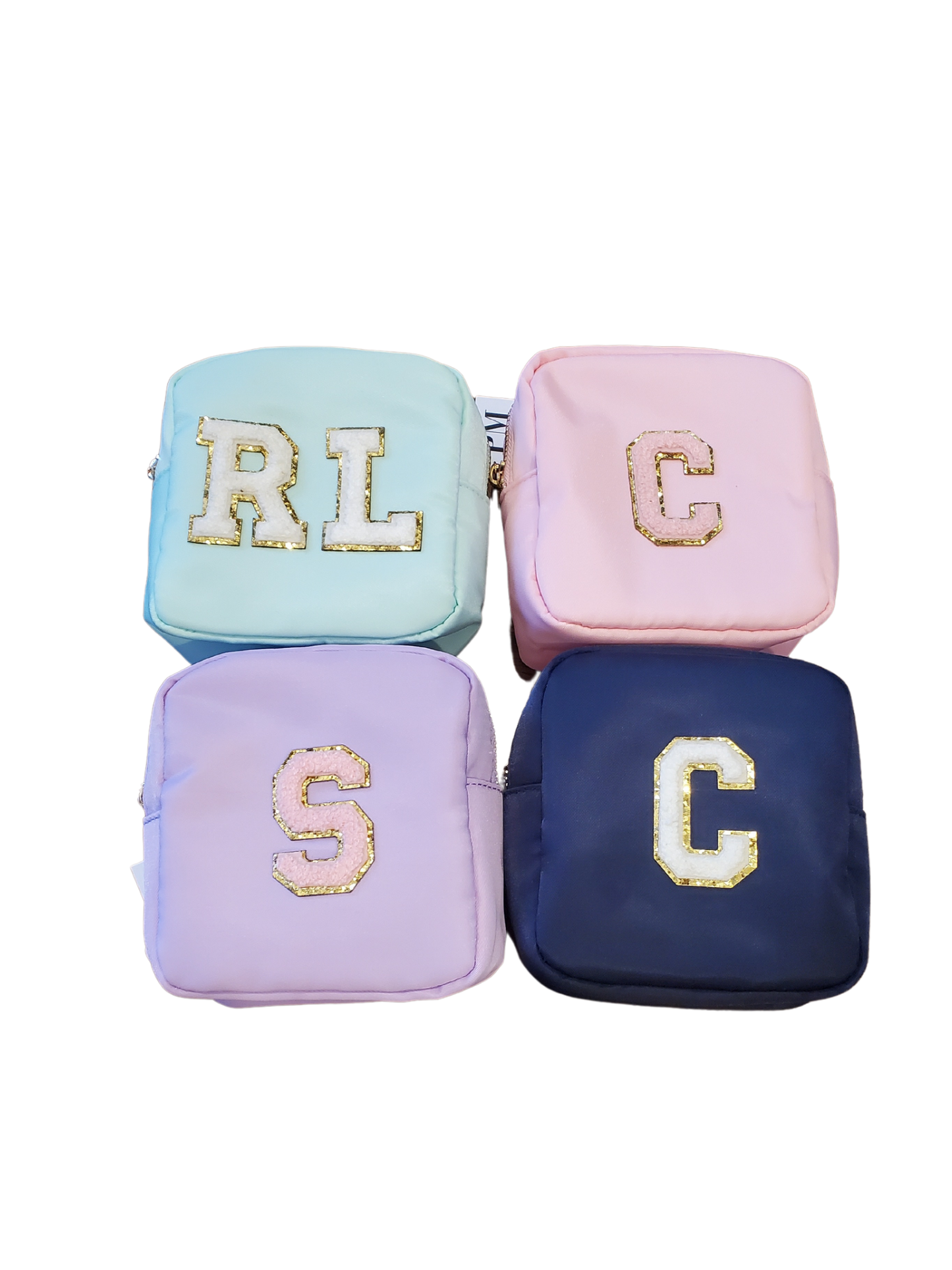mini nylon cosmetic bag assorted colors