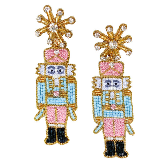 holiday nutcracker earrings