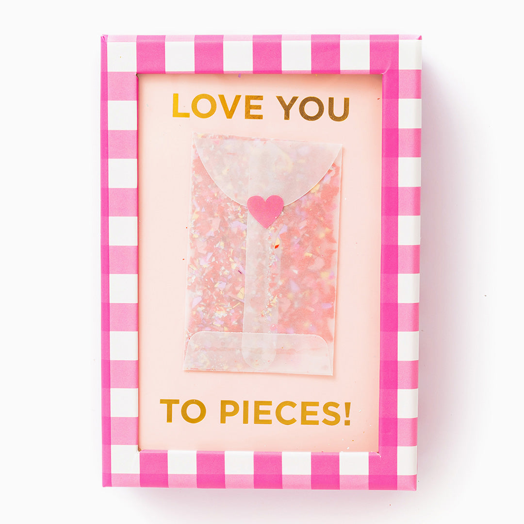 confetti valentine cards