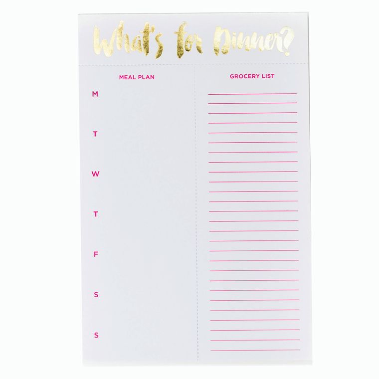 what's for dinner? meal planning notepad