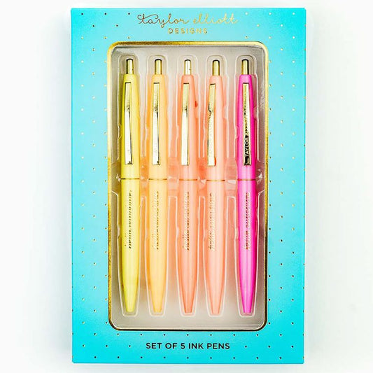 hello sunshine blue ink pen set