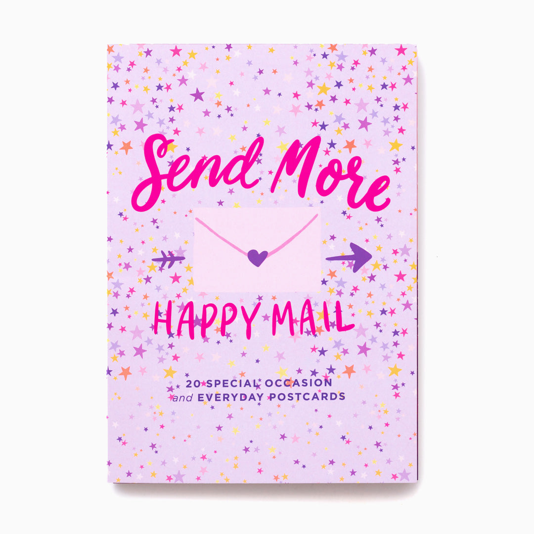 happy mail postcard book